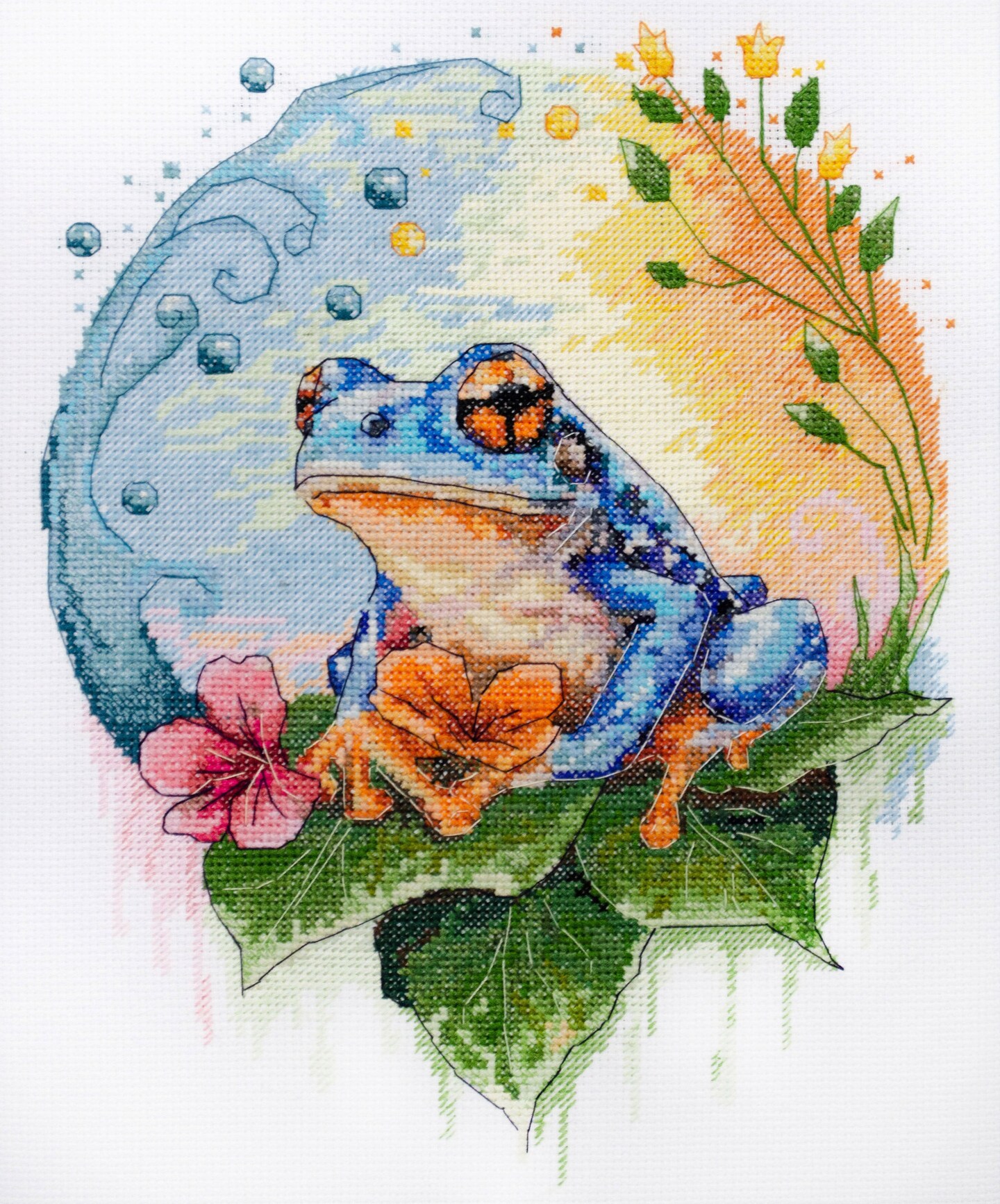 Water`s Shimmer Counted Cross-Stitch Kit by Abris Art AH-272