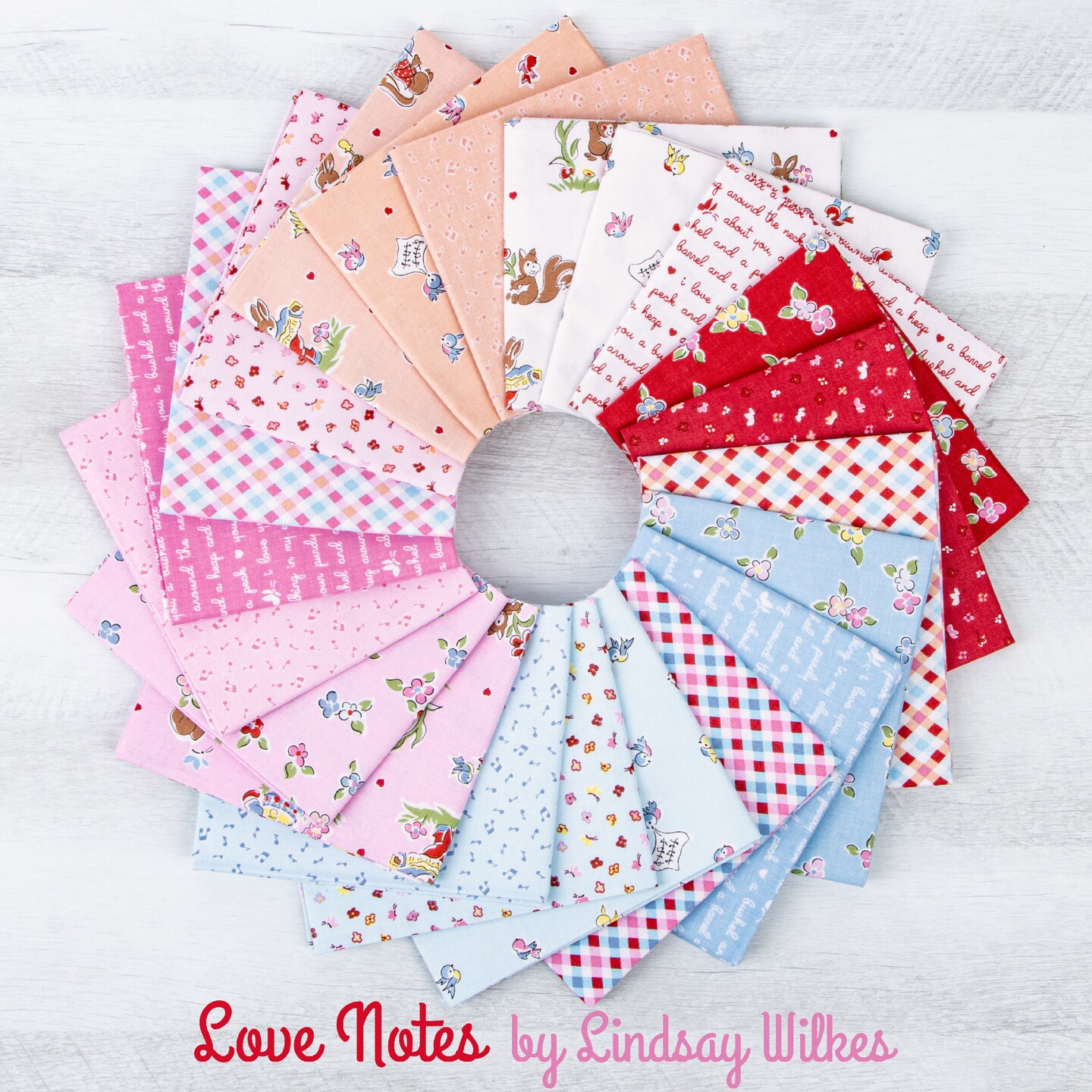 Music Notes in Pink (c16384-pink) | Love Notes | Lindsay Wilkes | Riley Blake
