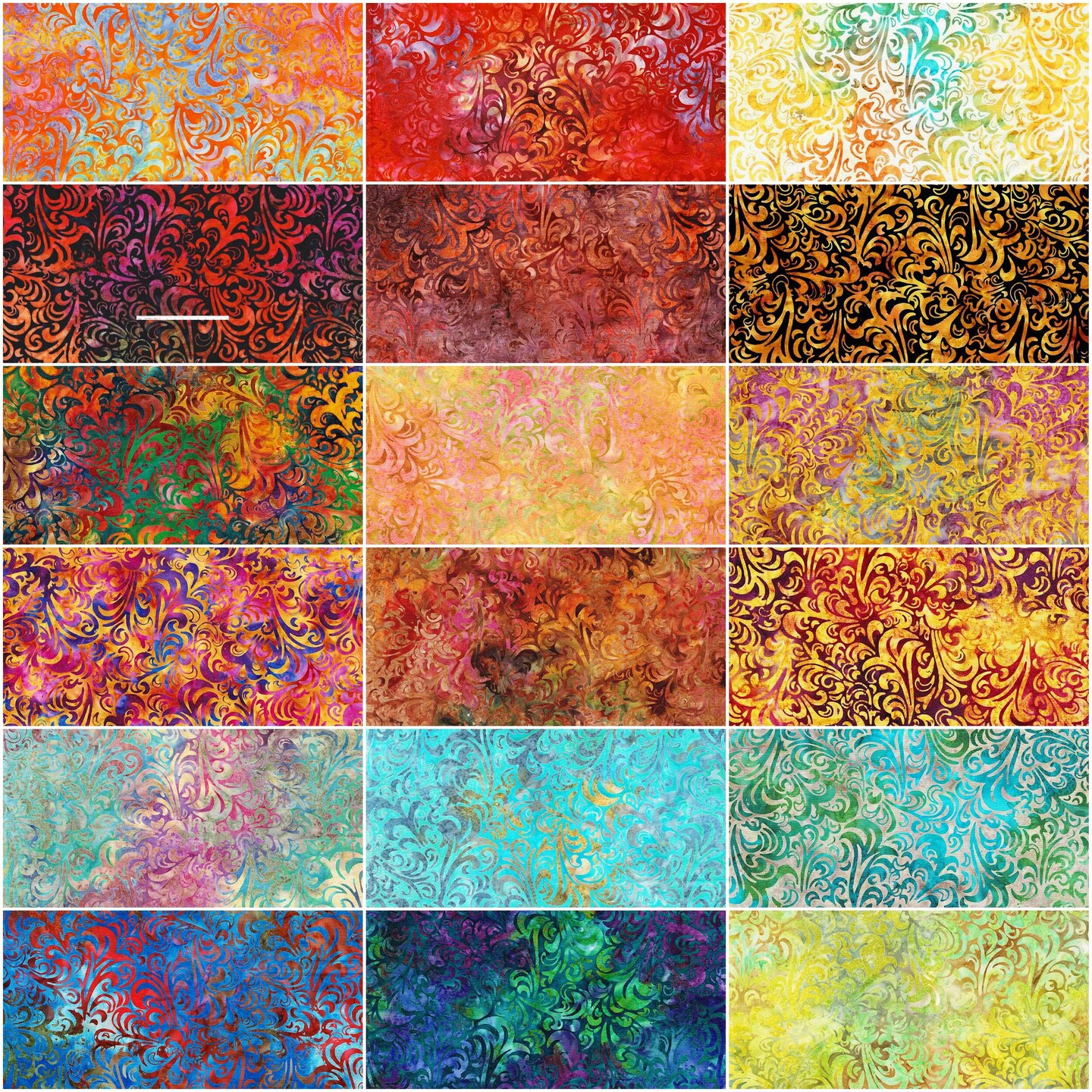 Expressions Batiks Elementals 10&#x22; Square Pack in Twirl and Swirl