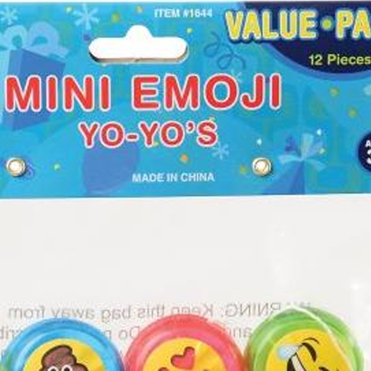 Mini Smile Yo Yos Include 12 Units