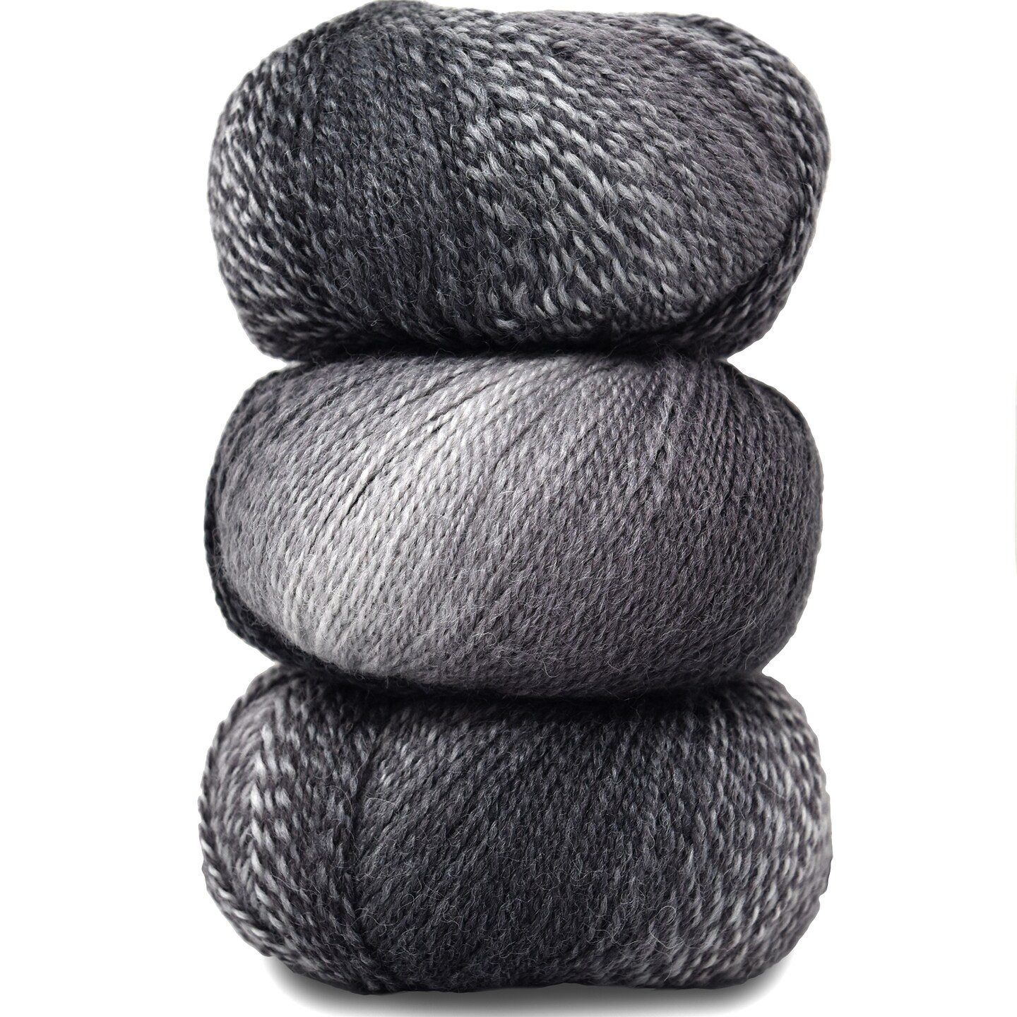 Double Helix by Living Dreams Yarn. Soft, Colorful Wool Yarn for Crochet, Knitting, Weaving. Self-Striping Sport Weight Yarn, 3 Pack, 150g