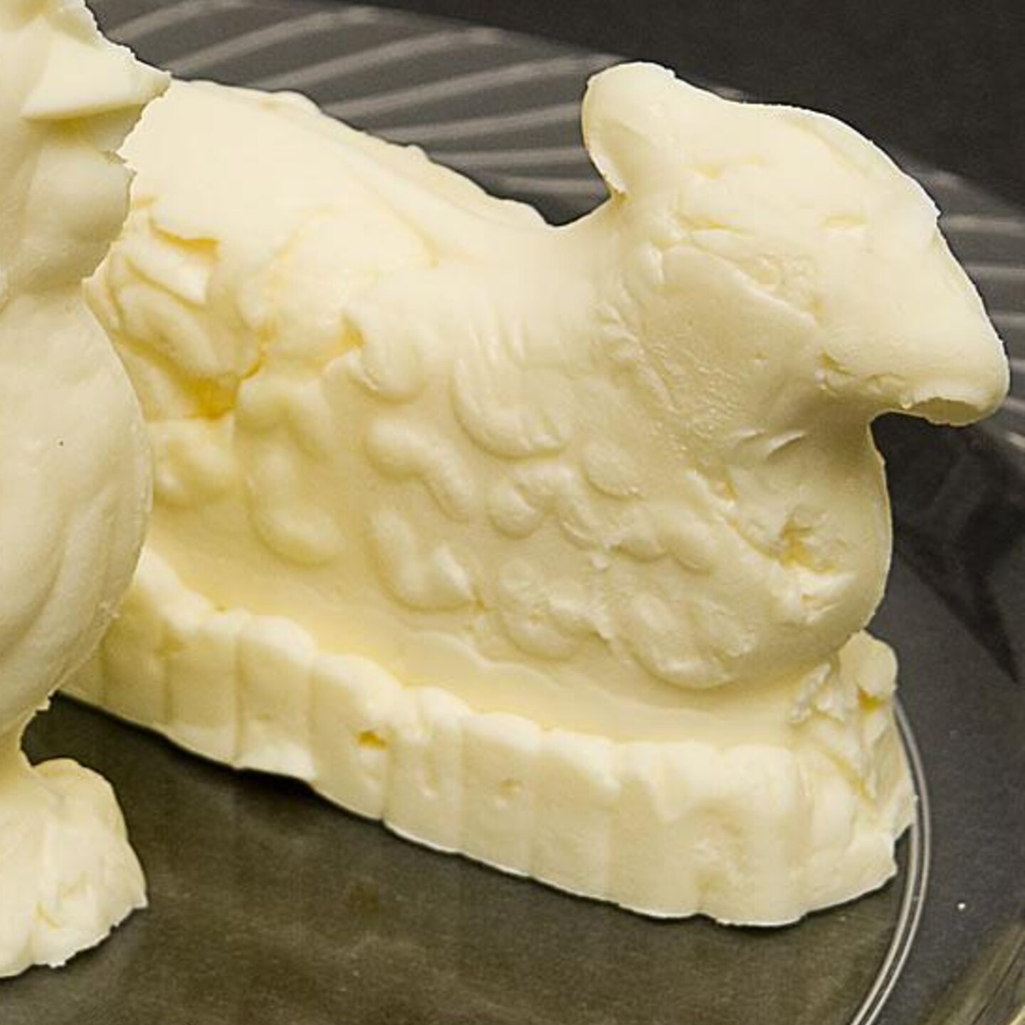 German Hand Made Finely Carved 2 Piece Butter Mold Lamb Design