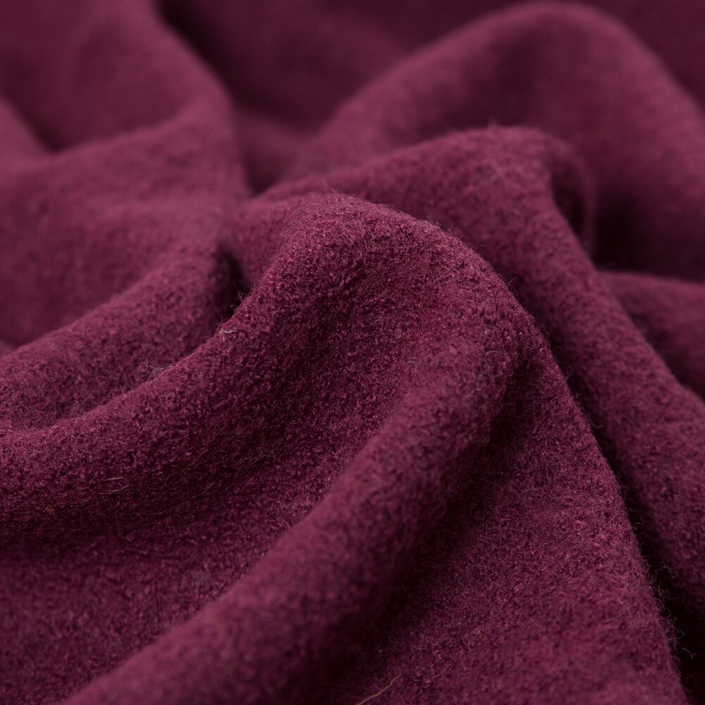 1 Yard Boiled Wool Coating Fabric - Amaranth Purple - Ketil Collection