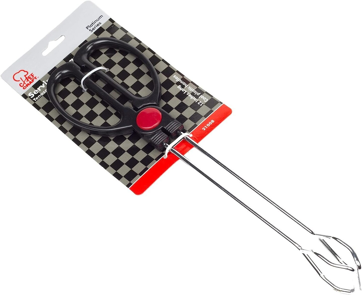 Chef Craft 10" Serving Tongs - Thumbnail 5