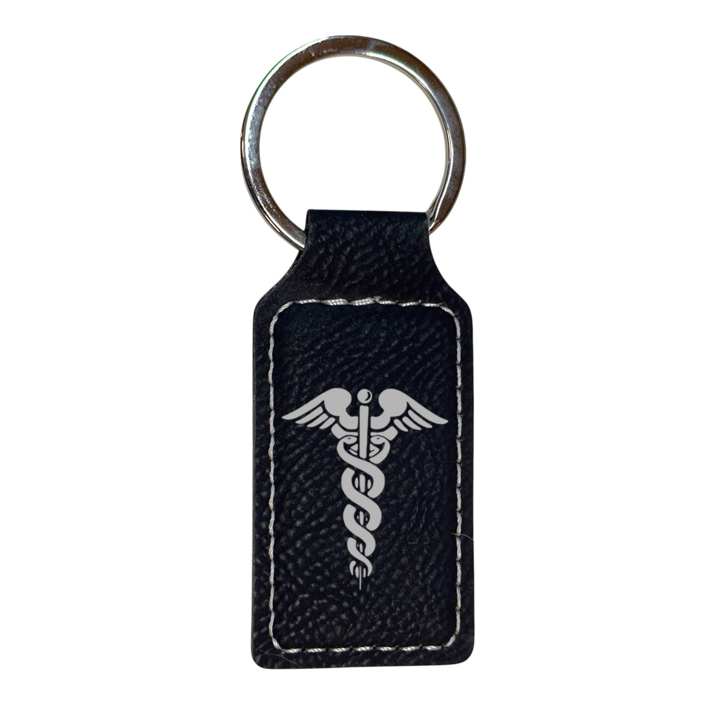 Keychain - Rectangle - Pharmaceutical Hermes - Leather