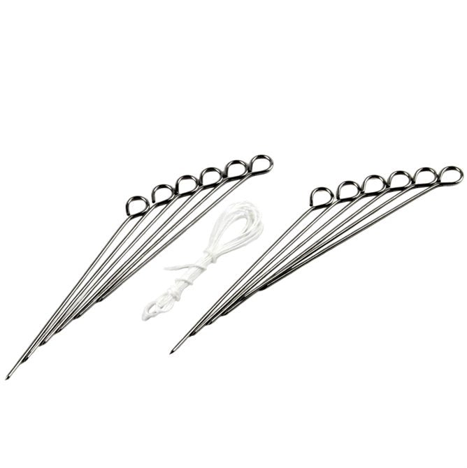 Chef Craft Poultry Meat Trussing / Turkey Lacing Kit - Includes 12 Pins and 54-Inches of Lacing