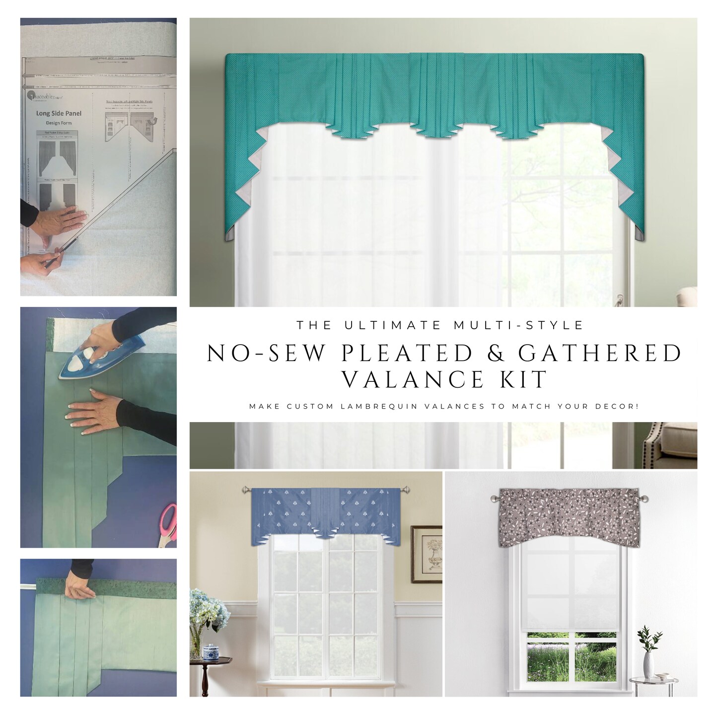 Swag Valance Kit for Pleated &#x26; Gathered Curtains