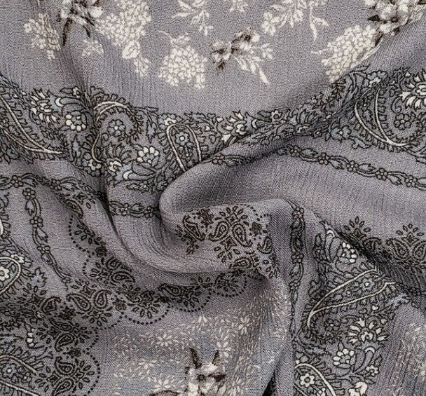 1 Yard Dune Rayon Crinkle Fabric Soft and Airy Textile for Blouses Dresses 50/52 Inch Width