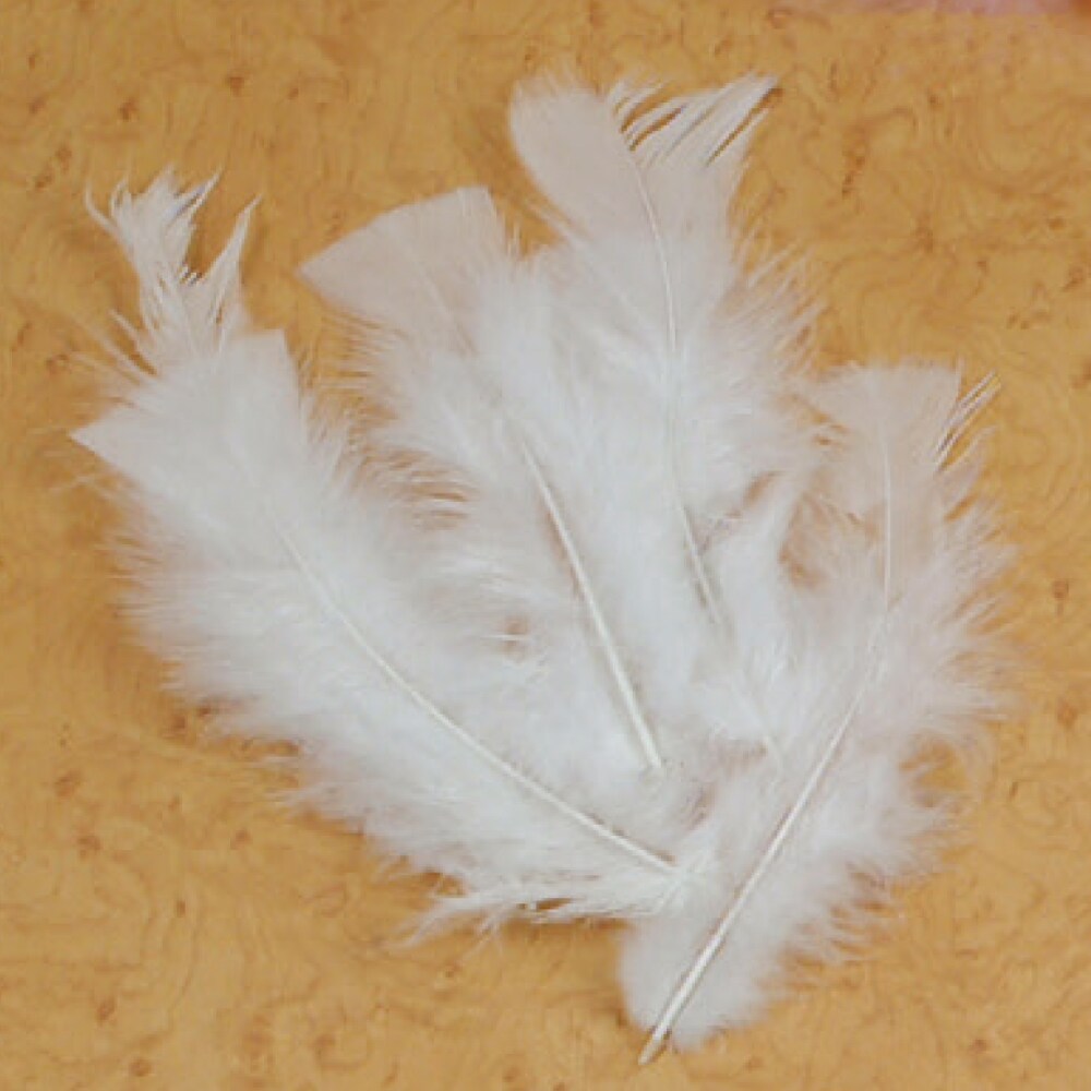 White Craft Feathers &#x2013; 14 Grams for Arts, Crafts &#x26; DIY Projects