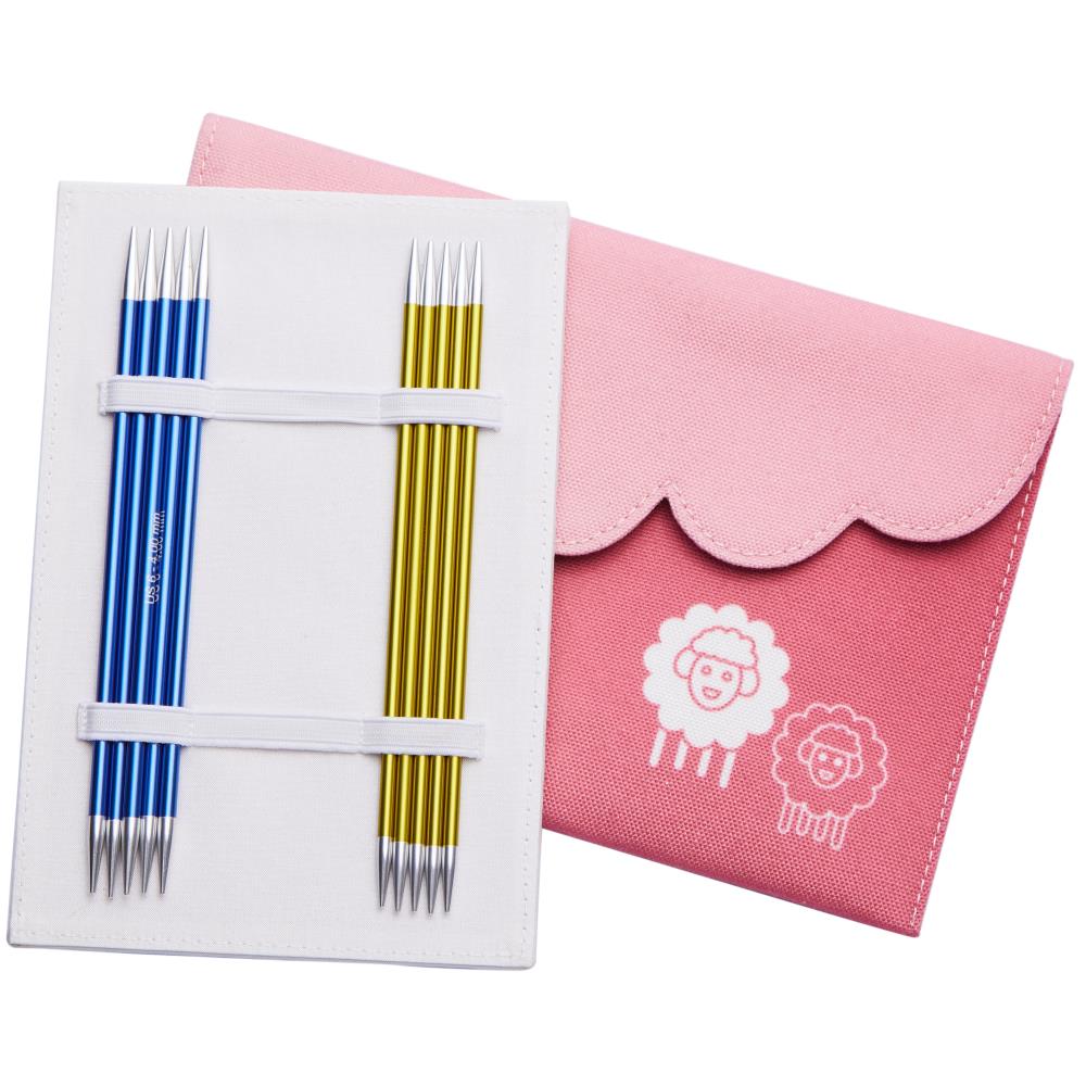 KnitPro Zing Starter 6&#x22; Double Point Knitting Needles Set of 5 - Sizes US 0, 1.5, 2.5, 4, 6
