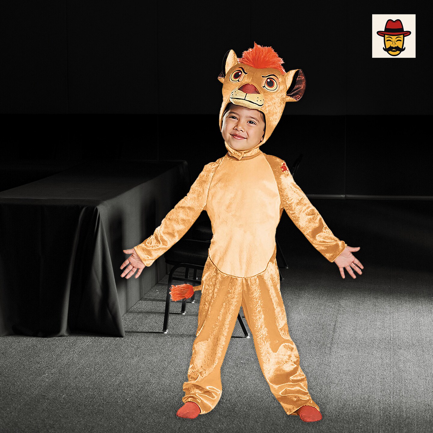 Kids Classic Disney Lion Guard Kion Costume Plush Jumpsuit Tail Headpiece