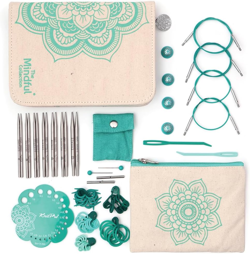 KnitPro The Mindful Collection Grace Interchangeable Circular Needle Set 4" (10cm)