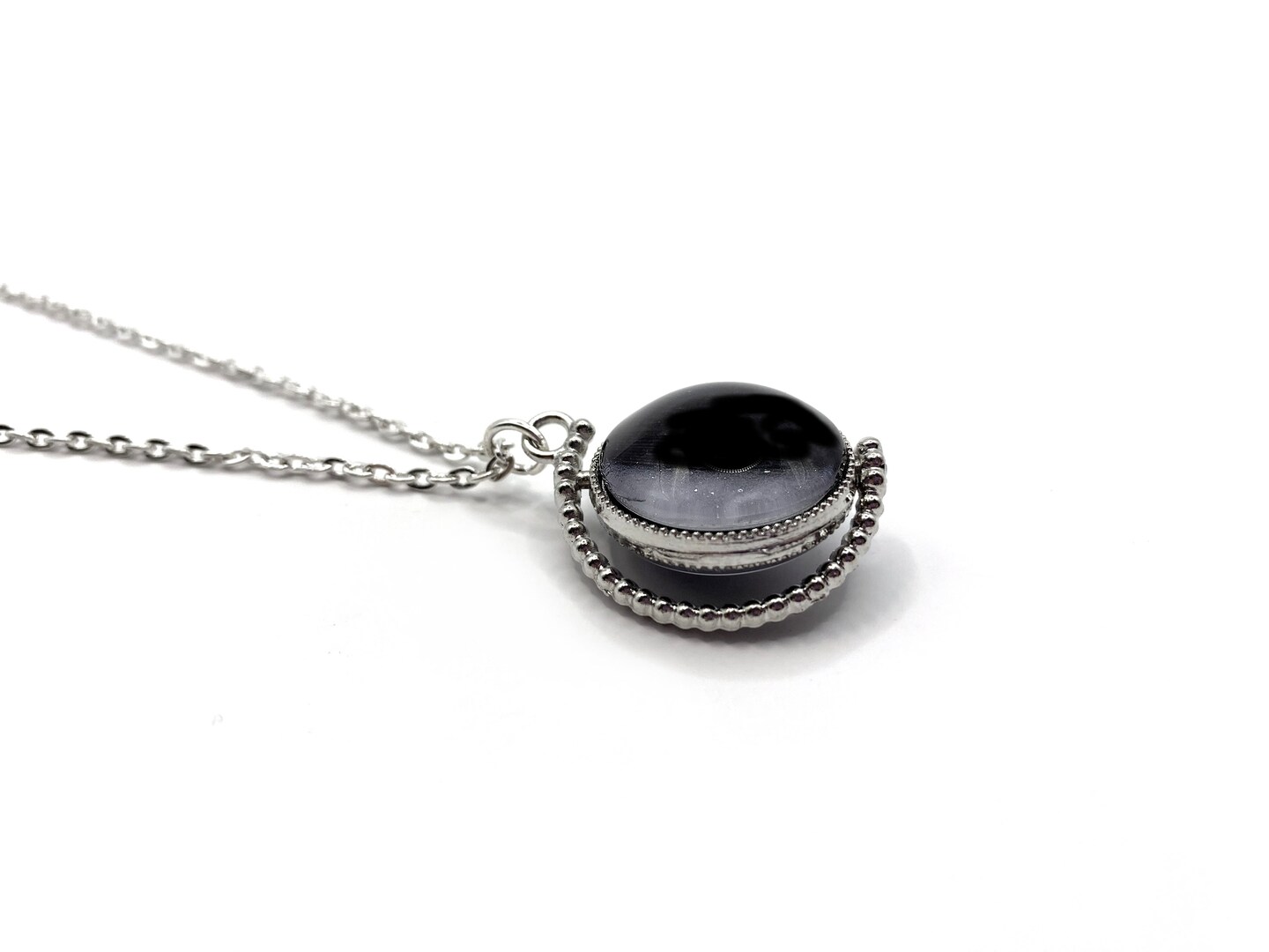 Personalized Birth Moon Phase Necklace, Glow in Dark, Double-Sided