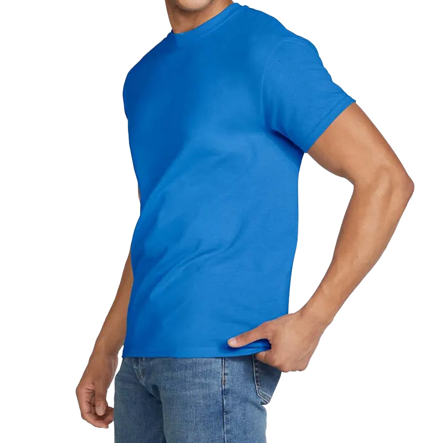 Gildan DryBlend T-Shirt, Men Short Sleeve Assorted Colors Tee for Arts and Crafts