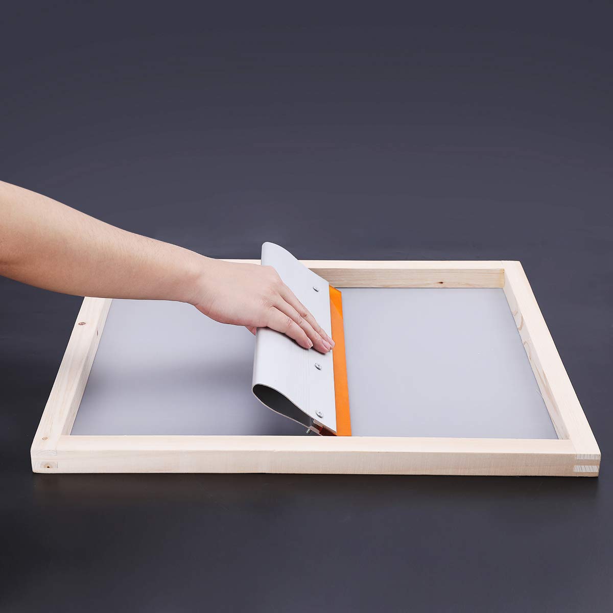 Worown 13.7 Inch Aluminum Handle Screen Printing Squeegee, 75 Durometer Ink Scraper