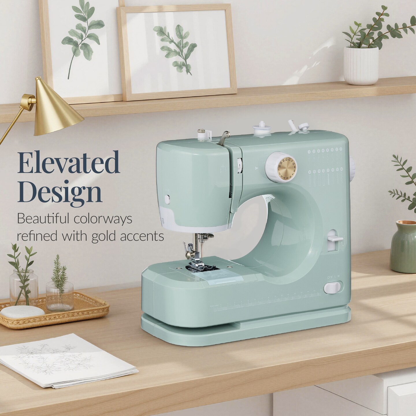 Best Choice Products 55-Piece Sewing Machine Kit for Beginners, w/ 16 Stitch Patterns, Double Stitching