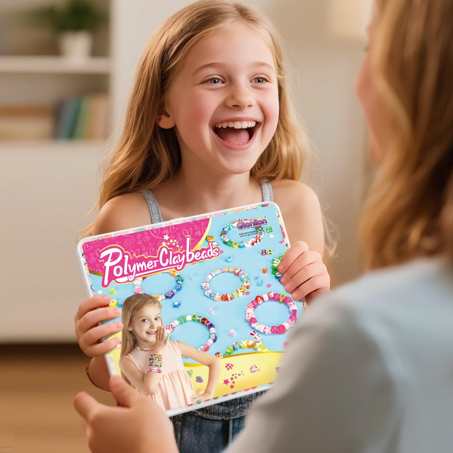 1200 Pcs Polymer Clay Beads Bracelet Making Kit, 25 Style Animal Fruit Flower Butterfly Bunny Pony Letter Beads Charms for Jewelry Making, DIY Art and Crafts Toys Gifts for 4+ Year Old Kids