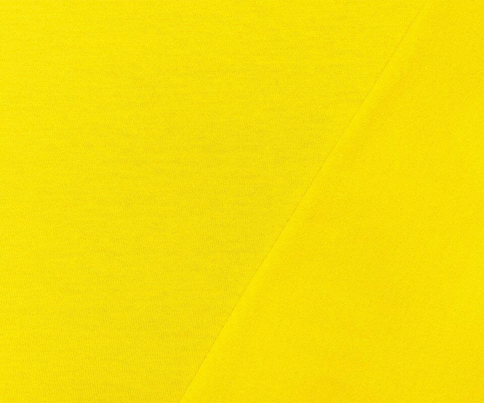 Yellow Cotton Stretch Spandex Solid Jersey Knit Fabric By the Yard