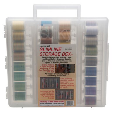 Universal Slimline Thread Storage Box - 30 Wt. Cotton Blendables Thread ...