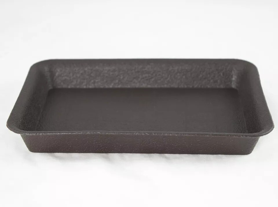 6&#x22; Rectangular Moss Green Shohin Bonsai Pot + Soil + Tray + Rock + Mesh Kit
