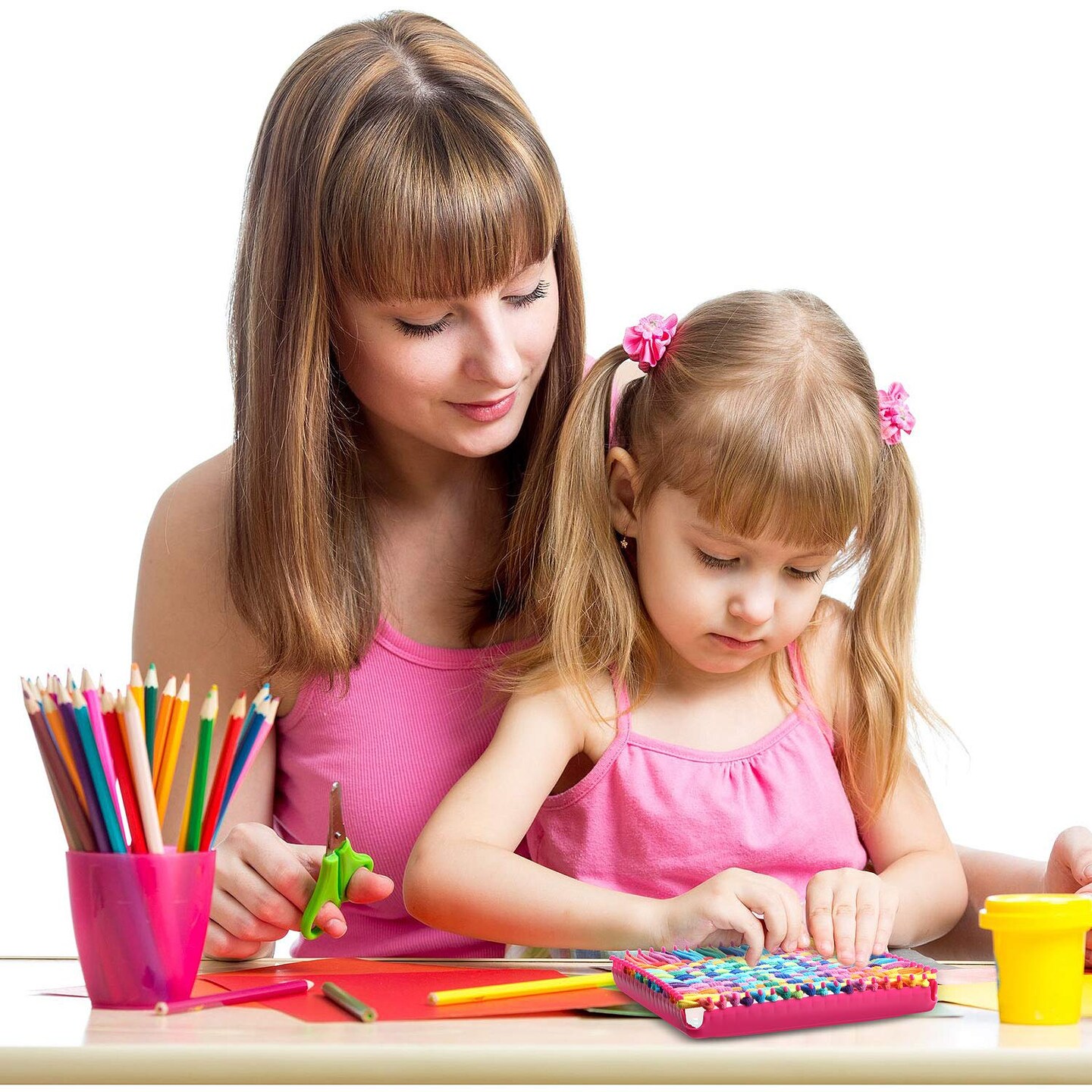 12 Colors Potholder Weaving Loom Loops Bulk Weaving Craft Loops with Multiple Colors for DIY Crafts Supplies Compatible with 7 Inch Weaving Loom(192 Pieces)