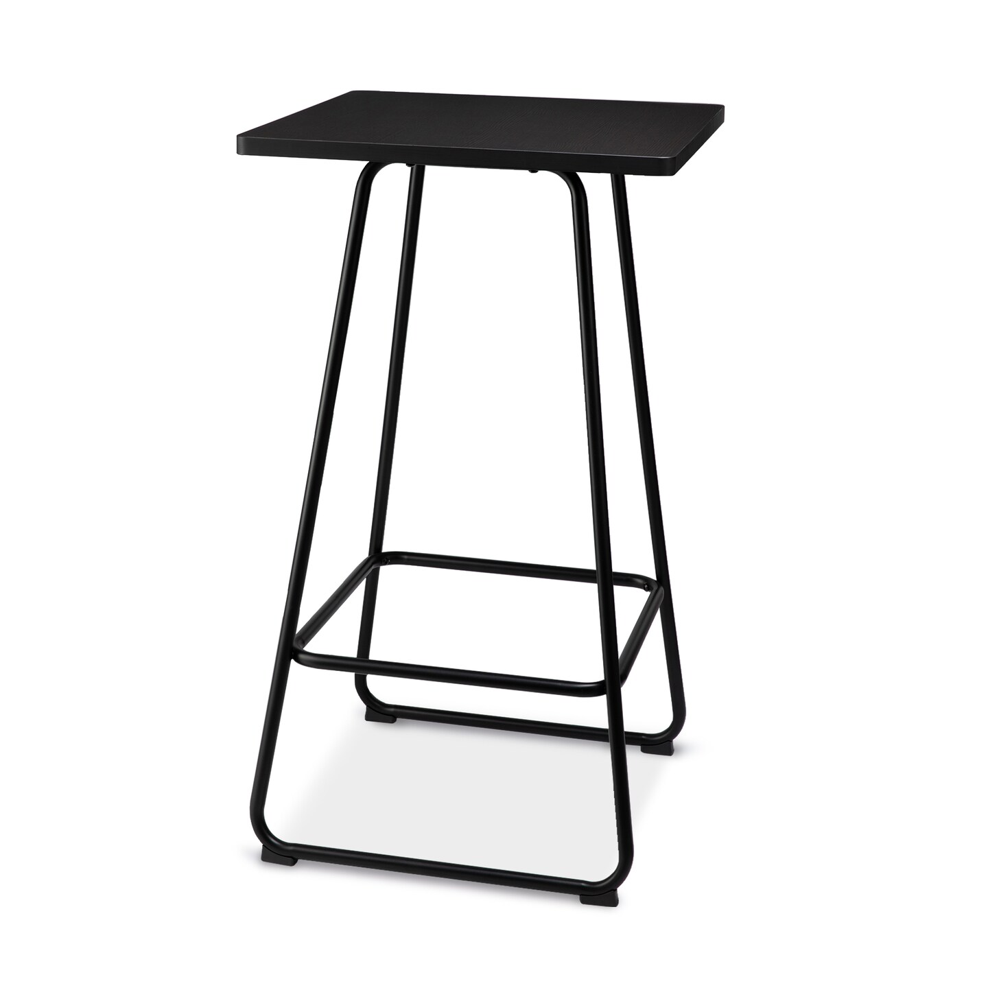 41&#x22;H Industrial Modern Square Wood Top Bar Height Pub Tables