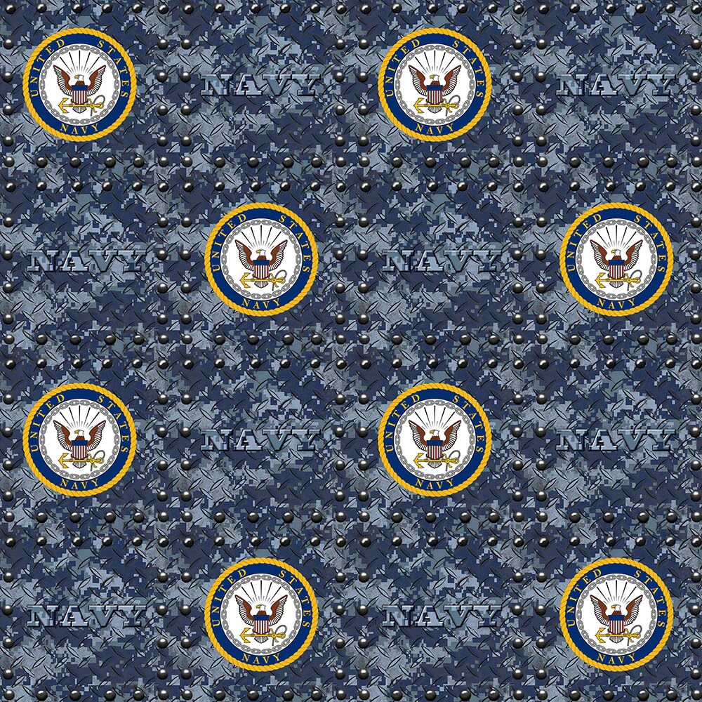 Fabric Sykel Enterprises U.S. Navy Military Grate by the Quarter Yard 1554N