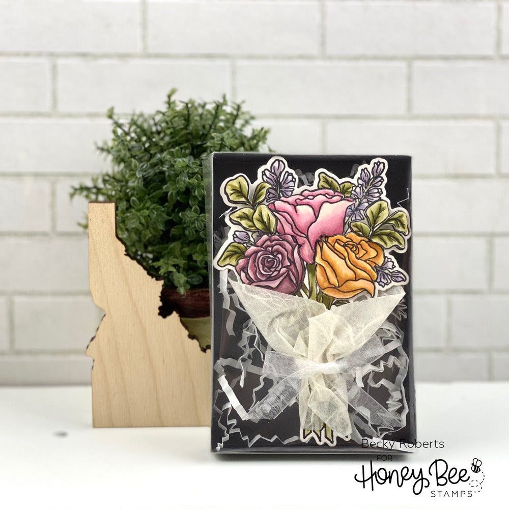 Floral Bouquet Wrap - Honey Cuts - Stand-Alone Dies - RETIRING