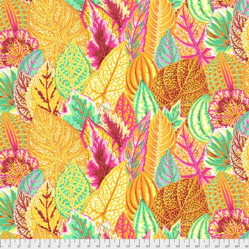 Fabric FreeSpirit Kaffe Collective Yellow Coleus by the Quarter Yard PWPJ030.YELLOW