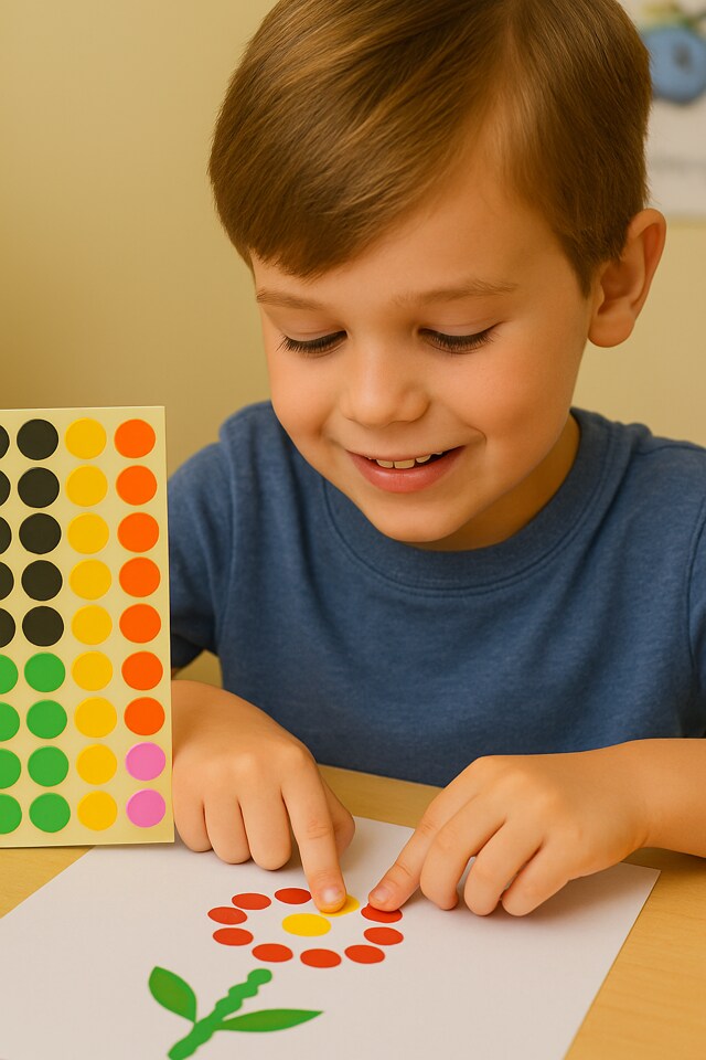 2000 Pieces Small Dot Stickers aRound Color Coding Labels Circle Dot Stickers, 10 Colors Tiny Round Labels for Office, Classroom