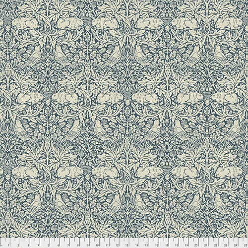 Fabric FreeSpirit Morris & Co. Navy Brer Rabbit by the Quarter Yard PWWM026.NAVY