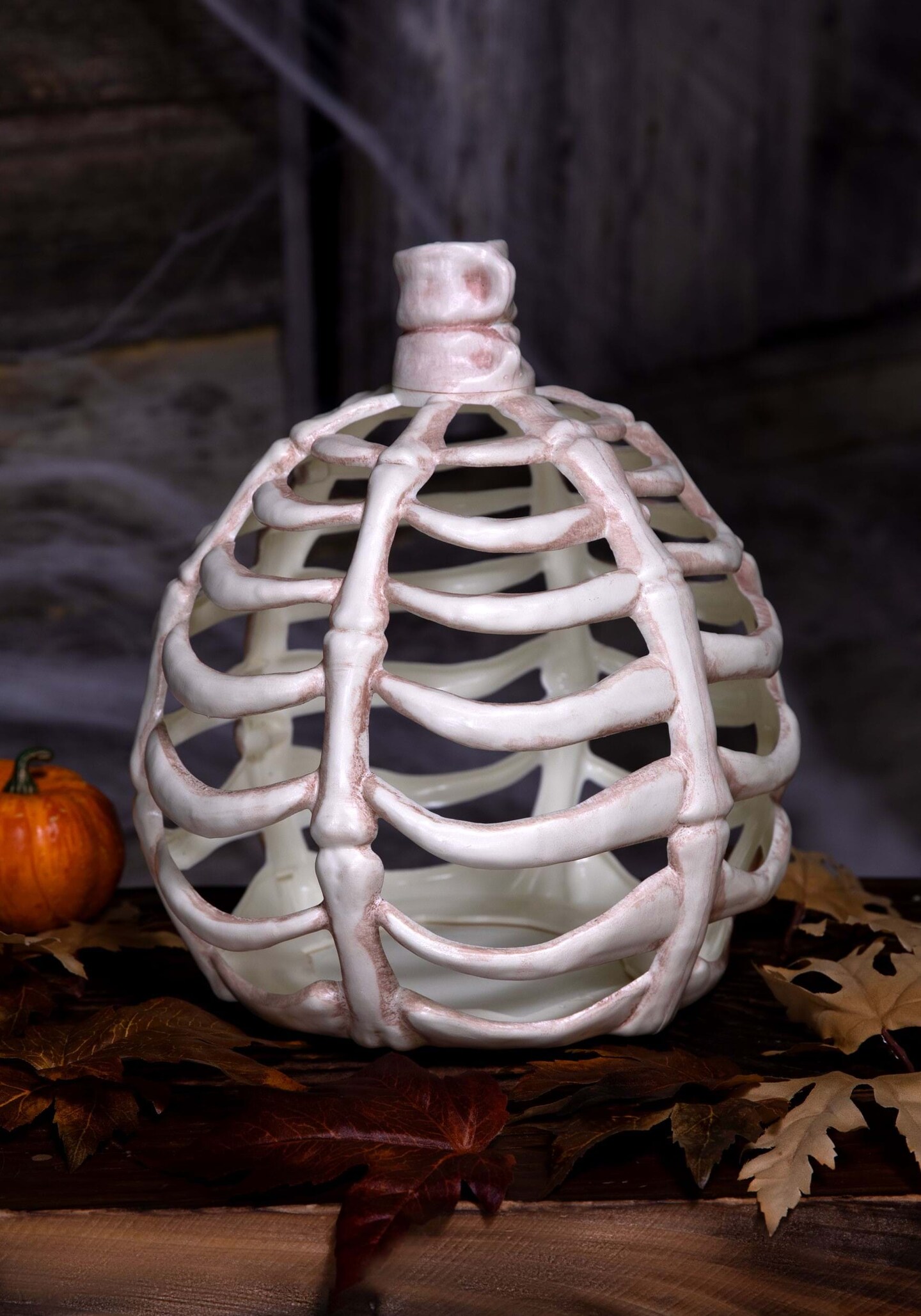 Michaels, 11" Pumpkin Bones Decoration – Category: Craft Pumpkins