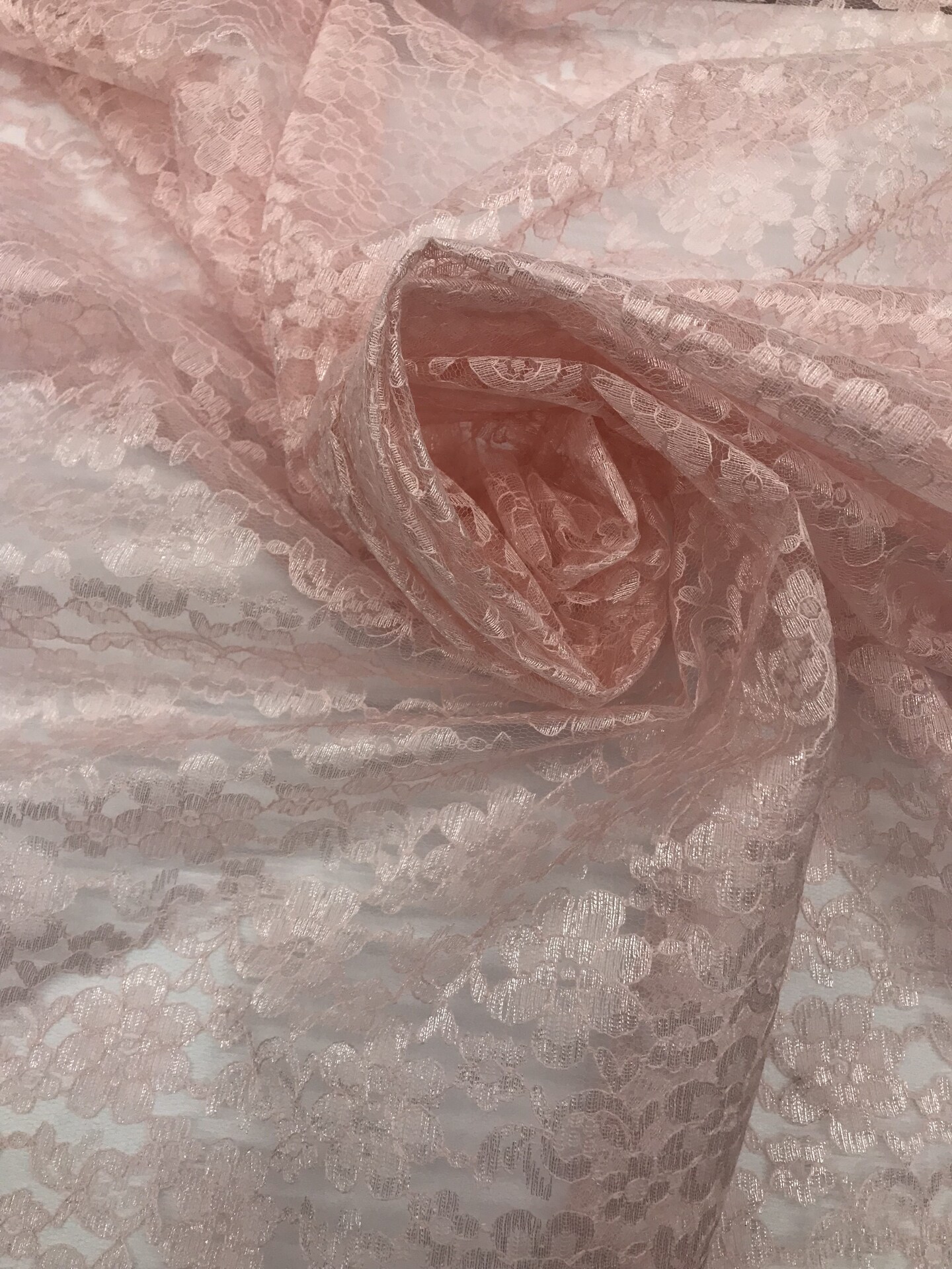 1 Yard Black Rachelle Lace Fabric Sheer Floral Polyester Lace for Gowns, Decor & Crafts 58″-60″ Wide