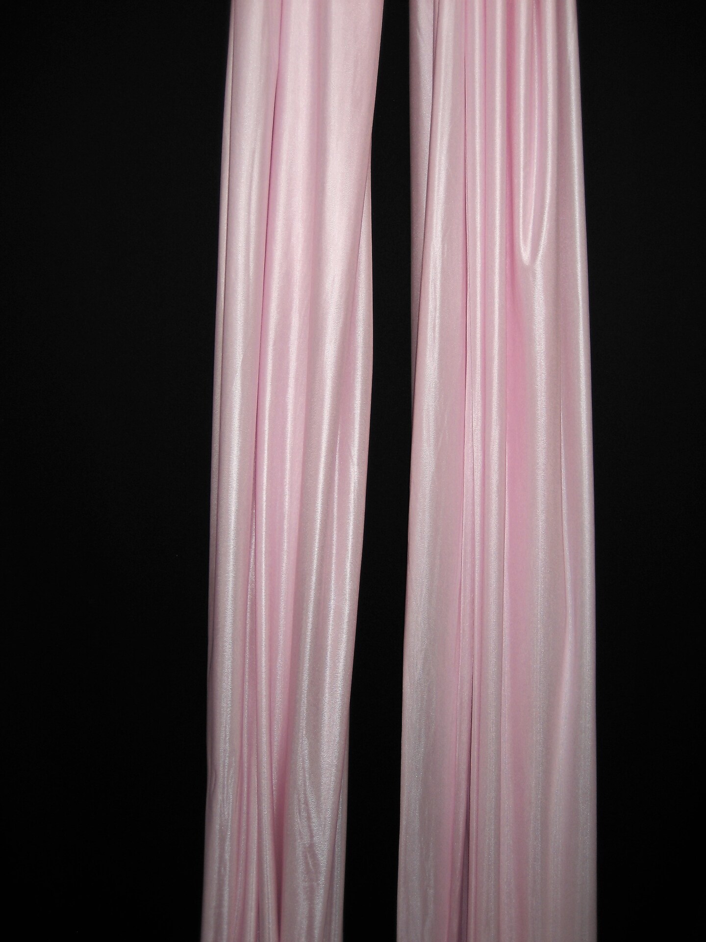 1 Yard Low Stretch Lt. Pink Tricot Polyester Fabric 108&#x2033;-120&#x2033; Wide