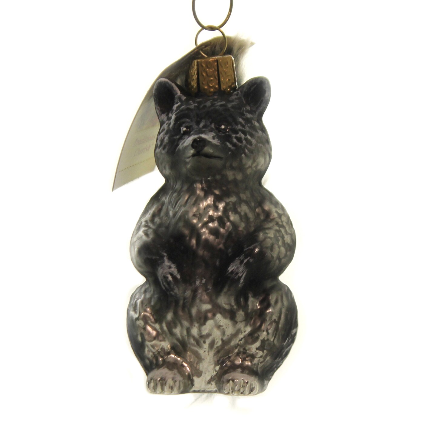 Old World Christmas 3.5 Inch Vintage Raccoon. Tree Ornament , Ornament Woodland