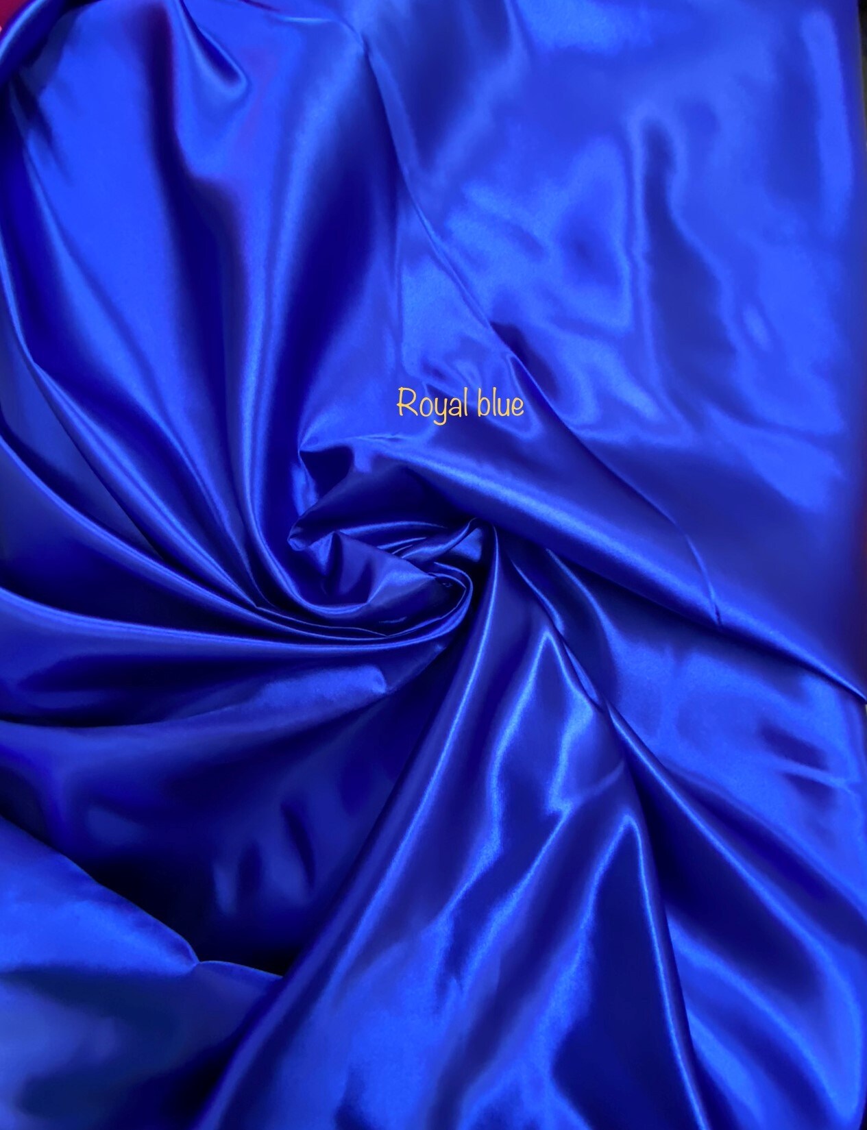 1 Yard Royal Bridal Satin Fabric 58/60 Inch Wide Elegant Shiny Fabric for Backdrops, Table Covers &#x26; Apparel