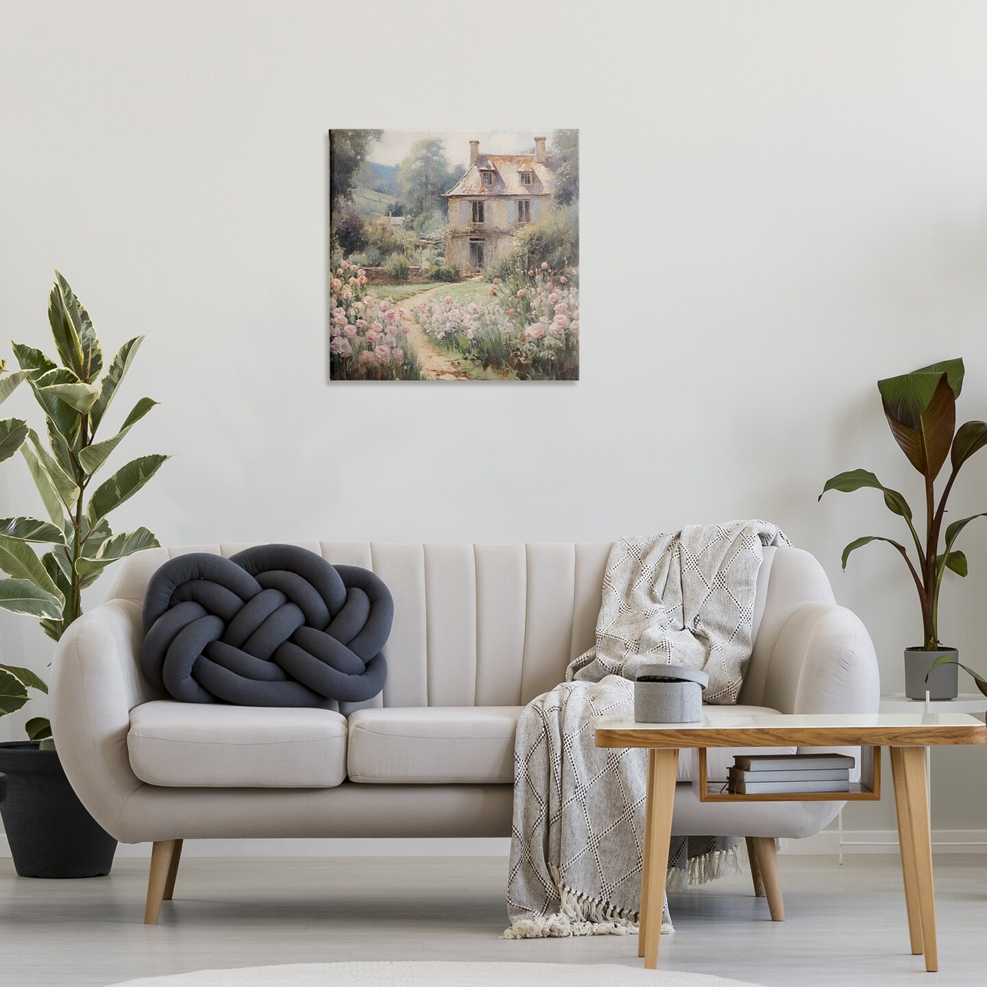 Stupell Industries French Garden Cottage Canvas Design By RileyB