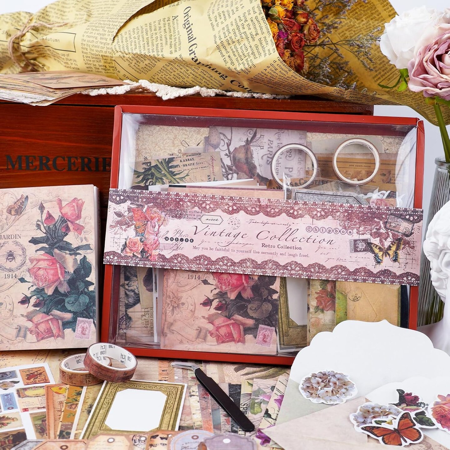 202 PCS Scrapbooking Kit - Rose Angel