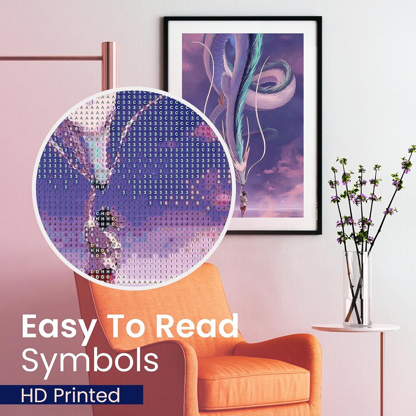 Modern Merch Anime Diamond Art Kits (Spirited Away Dragon) 14 x 3 x 1 inches