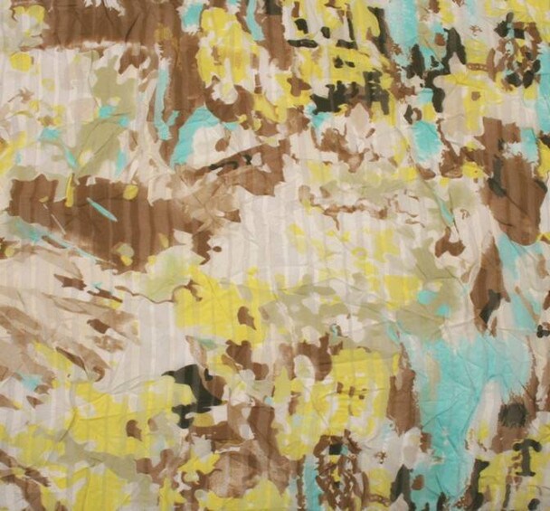 1 Yard Shadow Stripe Chiffon Sheer Lightweight Apparel Fabric Width 53"