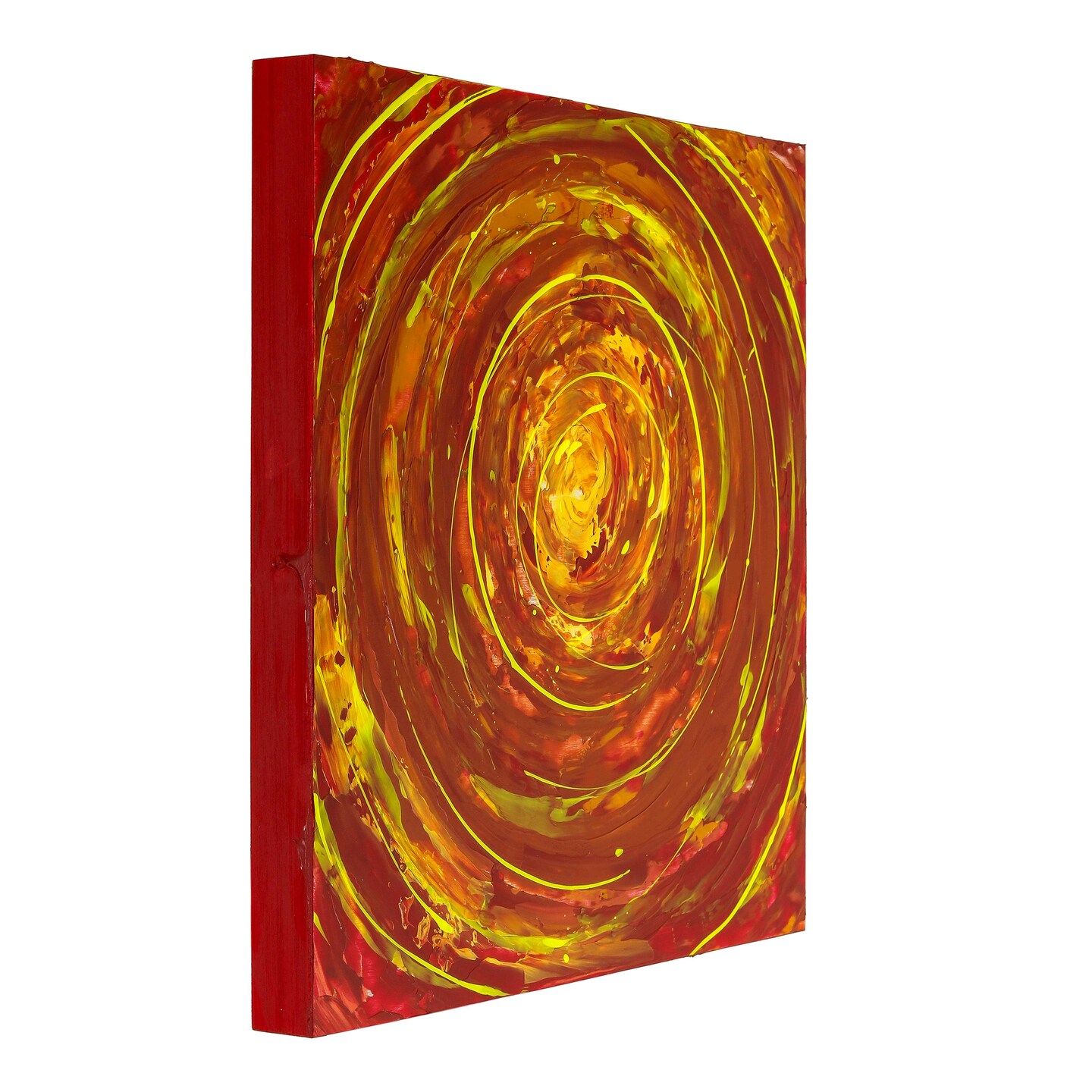 Unfinished Cradled Wood Panels for Painting, 2 Pack of 24x24 inch - Gallery Birch Wooden Canvas Boards 1-1/2&#x22; Deep - Mixed-Media Craft, Acrylic, Oil, Encaustic, Paint Pouring