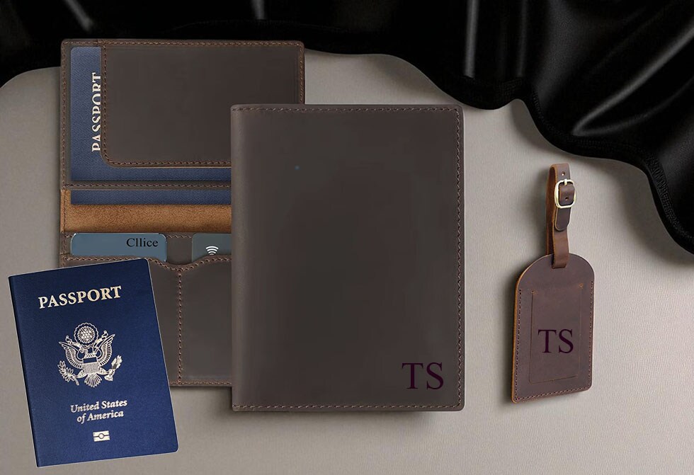 Custom Travel Accessories Set – Passport Cover Luggage Tag in
