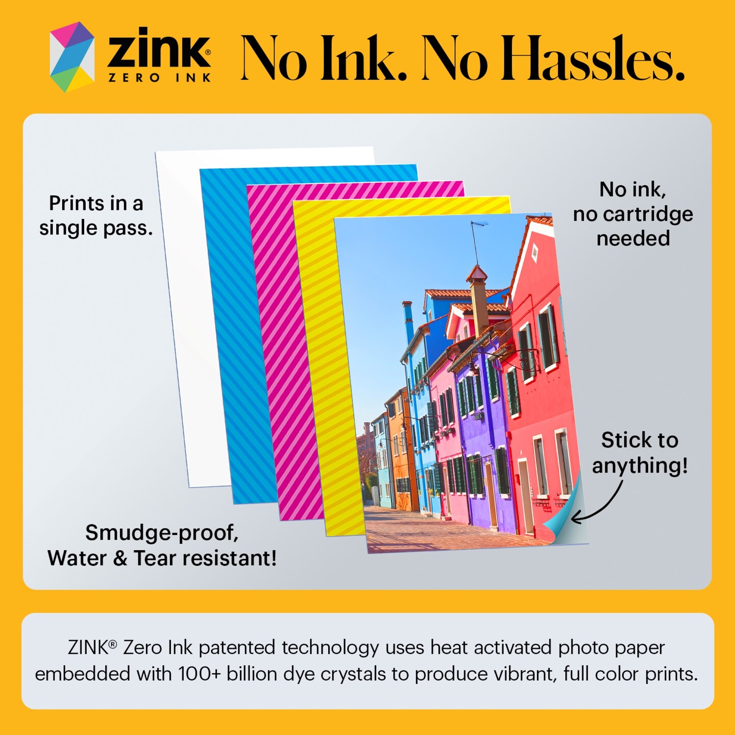 KODAK Printomatic Digital Instant Print Camera, Supports Sticky-Backed 2x3" Zink Photo Paper