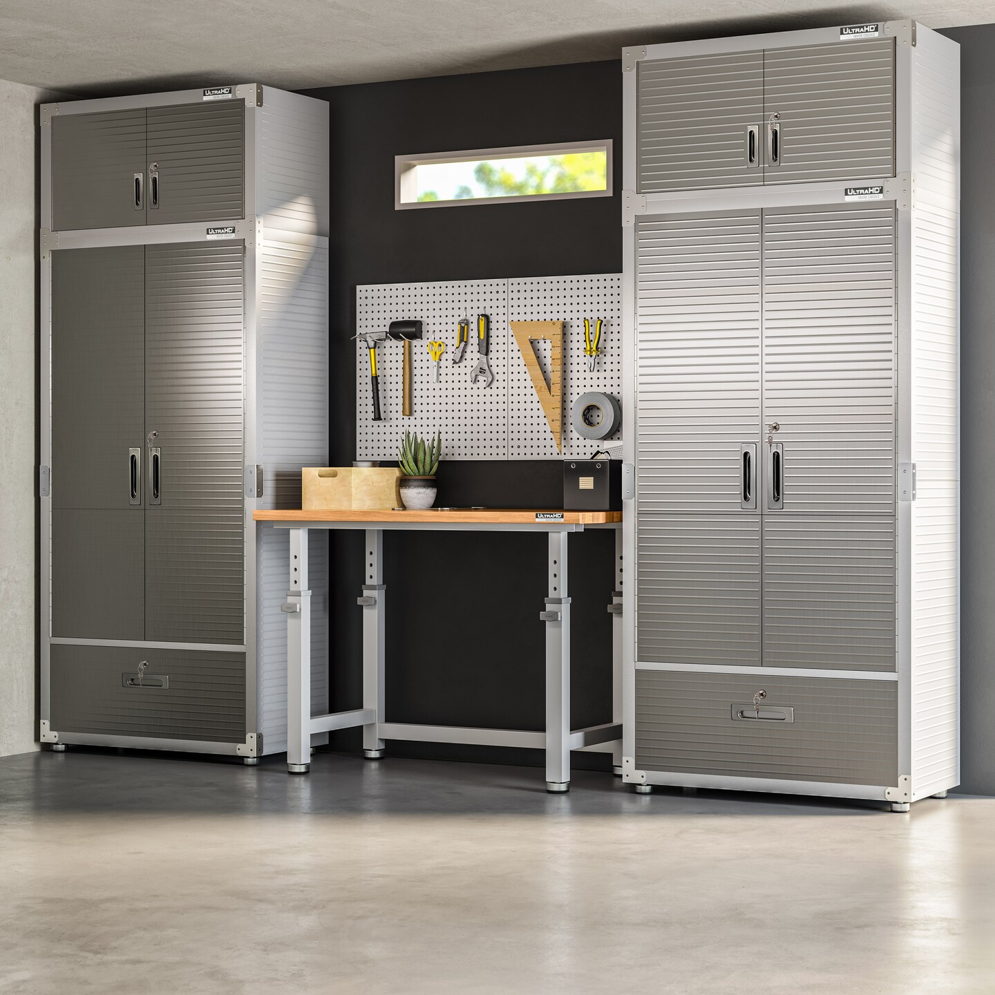 Seville Classics UltraHD Storage Cabinet with Bottom Drawer