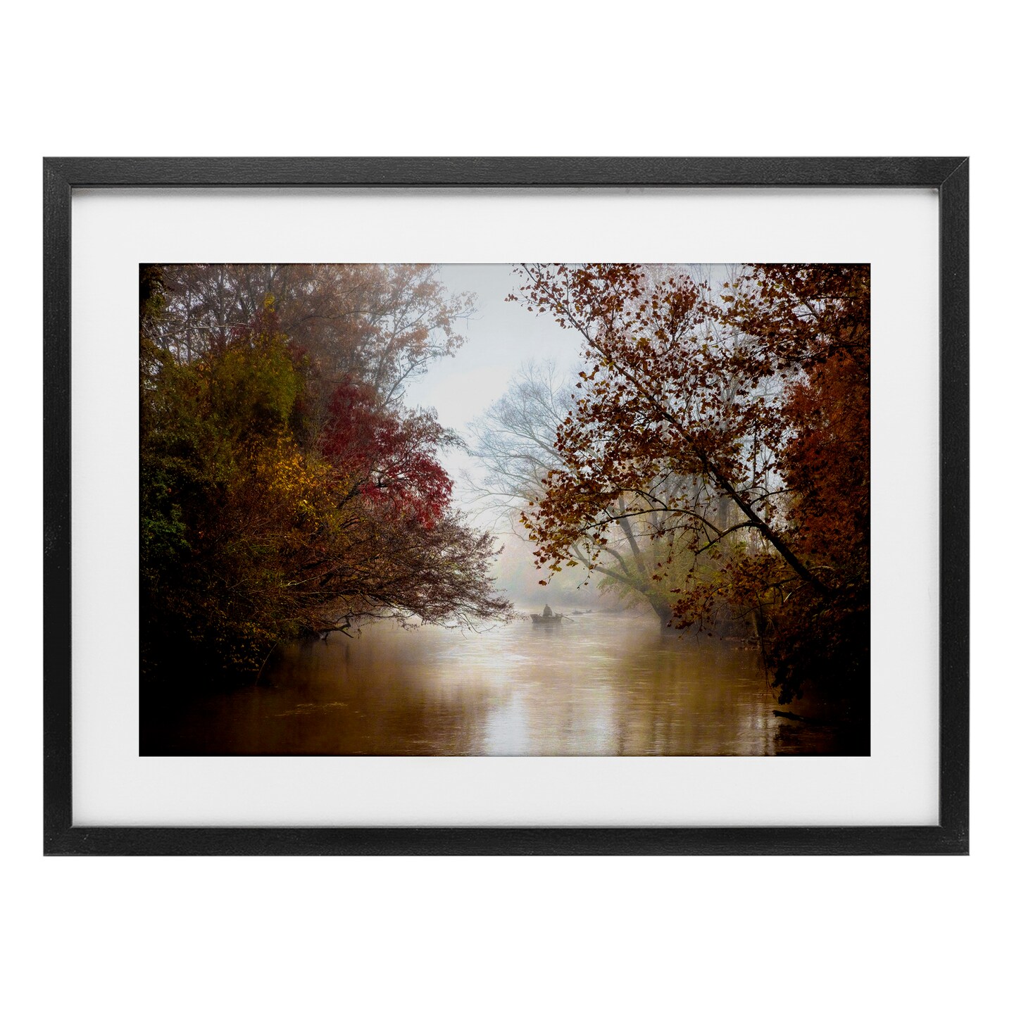In The Mist Of Autumn Framed Print Under Glass Art