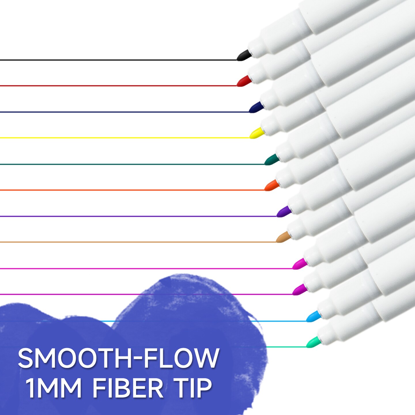 Iron-on DIY Sublimation Markers / Transfer Markers Assorted Tip Sizes, 12 Colors