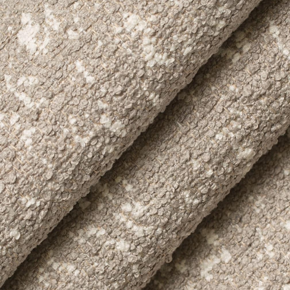 Grey Stain Resistant Performance Pet Friendly Abstract Textured Upholstery Fabric by The Yard - SKU: Clinton Smoke