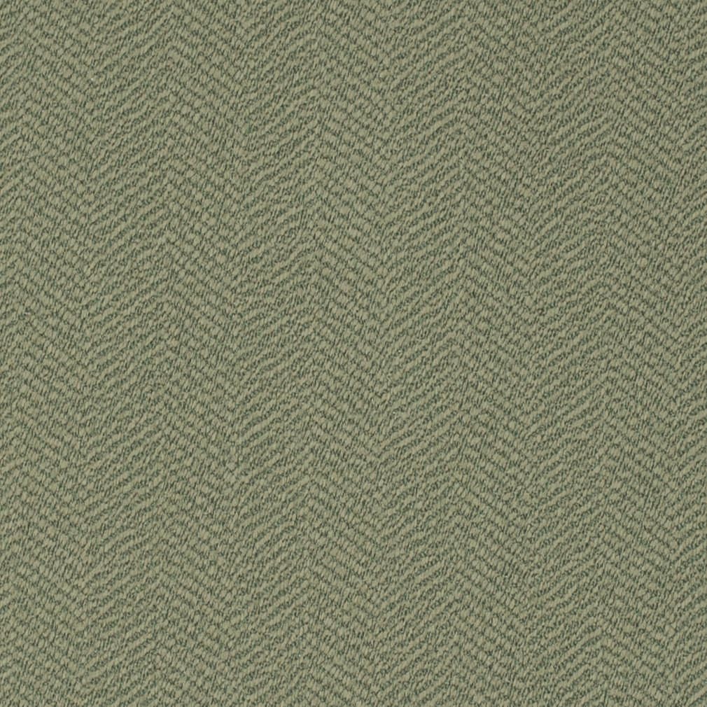 Green Performance Pet Friendly Herringbone Textured Woven Pattern Upholstery Fabric by The Yard - SKU: Ellen Prairie