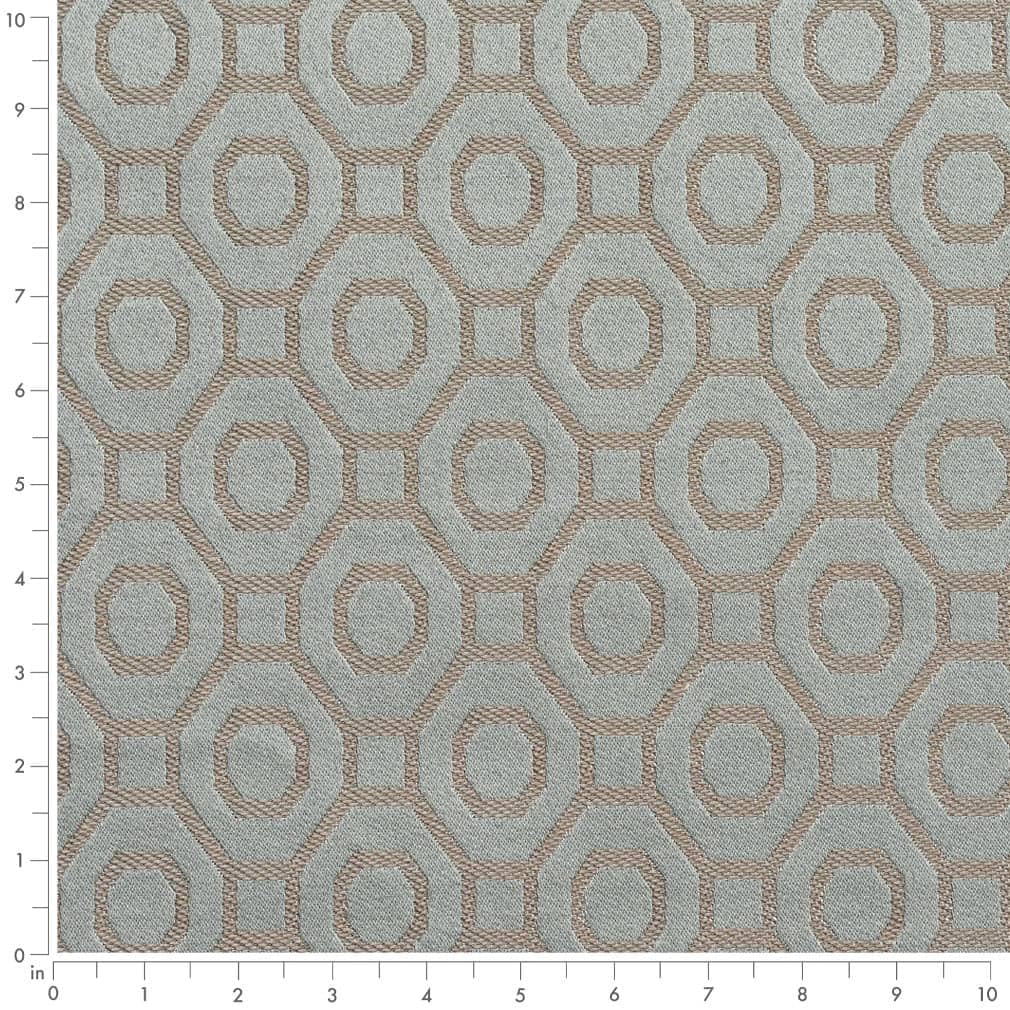 Aqua Abstract Geometric Woven Pattern Upholstery Fabric by The Yard - SKU: Pamela Seamist