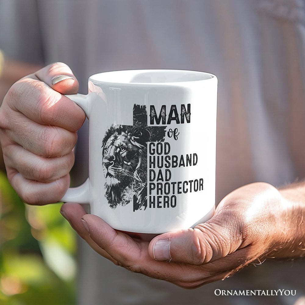 Man of God Mug, Faith Christian Dad Gift